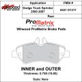 Klocki hamulcowe Wilwood 150-D1317K PM ProMatrix D1317 Street Performance Racing Pads .75 USA-WIL-150-D1317K 599,99 zł