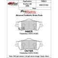 Klocki hamulcowe Wilwood 150-D1352K PM ProMatrix D1352 Street Performance Racing Pads .615 USA-WIL-150-D1352K 500,00 zł