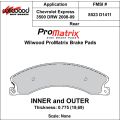 Klocki hamulcowe Wilwood 150-D1411K PM ProMatrix D1411 Street Performance Racing Pads .775 USA-WIL-150-D1411K 749,99 zł