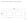 Filtr powietrza Twin Carb Ramair RT3-235-406 65mm Wysokość wewnętrzna-2