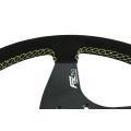 Kierownica sportowa FMIC.Pro Classic zamszowa 350mm odsadzenie 33mm żółta-4