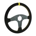Kierownica sportowa FMIC.Pro Classic zamszowa 350mm odsadzenie 33mm żółta-6