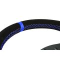Kierownica sportowa FMIC.Pro D-Shape zamszowa 325mm odsadzenie 42mm niebieska-5