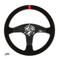 Kierownica sportowa FMIC.Pro Classic zamszowa 350mm odsadzenie 33mm czerwona-2