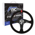 Kierownica sportowa FMIC.Pro Classic zamszowa 350mm odsadzenie 33mm czerwona-1