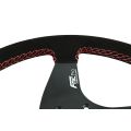 Kierownica sportowa FMIC.Pro Classic zamszowa 350mm odsadzenie 33mm czerwona-4