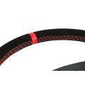 Kierownica sportowa FMIC.Pro Classic zamszowa 350mm odsadzenie 33mm czerwona-5