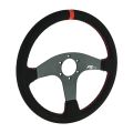 Kierownica sportowa FMIC.Pro Classic zamszowa 350mm odsadzenie 33mm czerwona-3