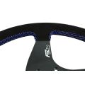 Kierownica sportowa FMIC.Pro Classic zamszowa 350mm odsadzenie 33mm niebieska-4