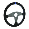 Kierownica sportowa FMIC.Pro Classic zamszowa 350mm odsadzenie 33mm niebieska-6