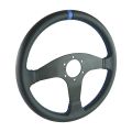 Kierownica sportowa FMIC.Pro Classic skórzana 350mm odsadzenie 33mm niebieska-6