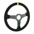 Kierownica sportowa FMIC.Pro Track zamszowa 350mm odsadzenie 33mm żółta-6