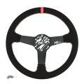 Kierownica sportowa FMIC.Pro Track zamszowa 350mm odsadzenie 33mm czerwona-2