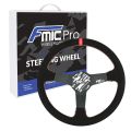 Kierownica sportowa FMIC.Pro Track zamszowa 350mm odsadzenie 33mm czerwona-1
