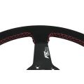 Kierownica sportowa FMIC.Pro Track zamszowa 350mm odsadzenie 33mm czerwona-4