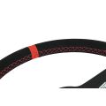 Kierownica sportowa FMIC.Pro Track zamszowa 350mm odsadzenie 33mm czerwona-5