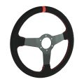 Kierownica sportowa FMIC.Pro Track zamszowa 350mm odsadzenie 33mm czerwona-6
