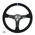 Kierownica sportowa FMIC.Pro Track zamszowa 350mm odsadzenie 33mm niebieska-2