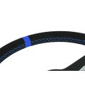 Kierownica sportowa FMIC.Pro Track zamszowa 350mm odsadzenie 33mm niebieska-5