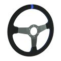 Kierownica sportowa FMIC.Pro Track zamszowa 350mm odsadzenie 33mm niebieska-6