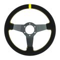 Kierownica sportowa FMIC.Pro Track zamszowa 350mm odsadzenie 90mm żółta-6