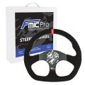 Kierownica sportowa FMIC.Pro D-Shape zamszowa 325mm odsadzenie 42mm czerwona