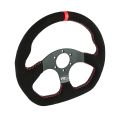 Kierownica sportowa FMIC.Pro D-Shape zamszowa 325mm odsadzenie 42mm czerwona-3