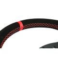 Kierownica sportowa FMIC.Pro D-Shape zamszowa 325mm odsadzenie 42mm czerwona-5