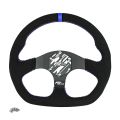Kierownica sportowa FMIC.Pro D-Shape zamszowa 325mm odsadzenie 42mm niebieska-2