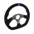 Kierownica sportowa FMIC.Pro D-Shape zamszowa 325mm odsadzenie 42mm niebieska-3