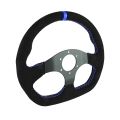 Kierownica sportowa FMIC.Pro D-Shape zamszowa 325mm odsadzenie 42mm niebieska-6