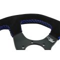 Kierownica sportowa FMIC.Pro D-Shape zamszowa 325mm odsadzenie 42mm niebieska-4