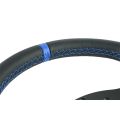 Kierownica sportowa FMIC.Pro D-Shape skórzana 325mm odsadzenie 42mm niebieska-5