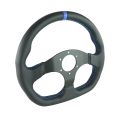 Kierownica sportowa FMIC.Pro D-Shape skórzana 325mm odsadzenie 42mm niebieska-6