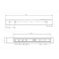 Szyny prowadnice fotela kubełkowego FMIC.Pro 400mm zakres 220mm-2