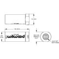 Wilwood 260-13707 czerwony aluminiowy zawór ciśnieniowy hamulca resztkowego 10 PSI USA-WIL-260-13707 129,00 zł