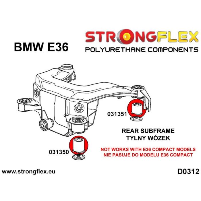 A Zestaw Tulei Tylnego W Zka Sport Bmw E A Fmic