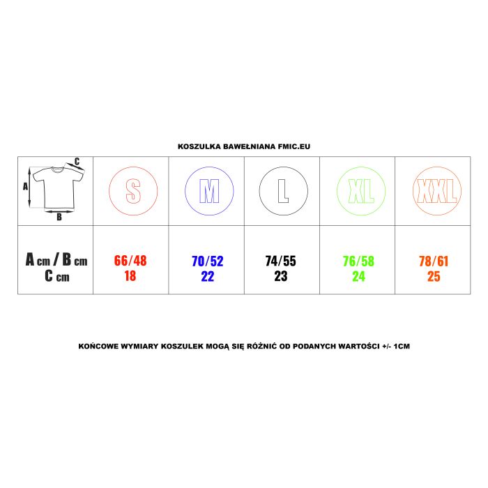 T-shirt FMIC.EU L szary IN-FMIC-TSHIRT-S-L 49,00 zł