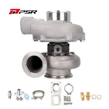 Turbosprężarka Pulsar PSR 3576 Gen2 .64 Stal nierdzewna Adapter T4 wlot 3" V-Band wylot Łożyska kulkowe