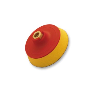 FLEXIPADS Talerz mocujący 125mm z rzepem, gwint M14, Soft-żółty