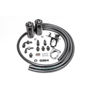 Dual Catch Can Kit for Toyota Tundra 07-21 Fluid Lock Radium Engineering