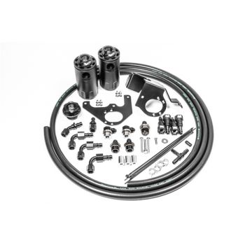 Dual Catch Can Kit for Cadillac CTS-V Fluid Lock Radium Enginerring