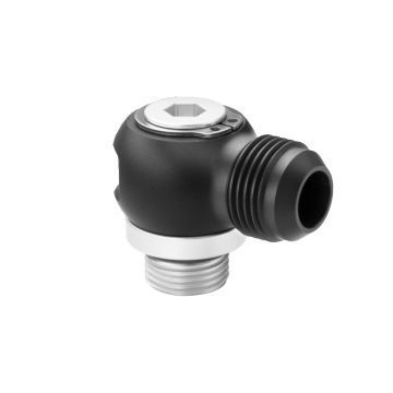 Nuke Performance AN-8 (3/4 UNF) Full Flow Swivel Banjo to AN-8 Male Fitting Adapter