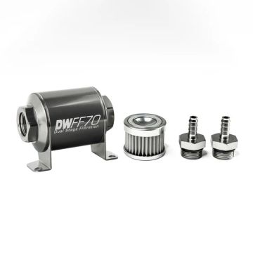 DeatschWerks In-Line Fuel Filter Kit 5/16 In Barb 5 Micron 70mm DW-8-03-070-005K-516 484,99 zł