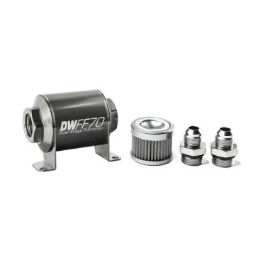 DeatschWerks In-Line Fuel Filter Kit -8AN 10 Micron 70mm DW-8-03-070-010K-8 484,99 zł