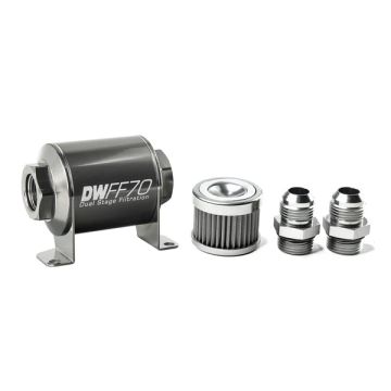 DeatschWerks In-Line Fuel Filter Kit -10AN 40 Micron 70mm DW-8-03-070-040K-10 484,99 zł