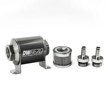 DeatschWerks In-Line Fuel Filter Kit 3/8IN 100 Micron 70mm DW-8-03-070-100K-38 490,00 zł