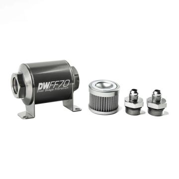DeatschWerks In-Line Fuel Filter Kit -6AN 100 Micron 70mm DW-8-03-070-100K-6 480,00 zł