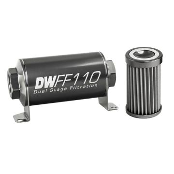 DeatschWerks In-Line Fuel Filter Kit -10AN Female 40 Micron 110mm USA-DW-8-03-110-040K 480,24 zł