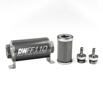 DeatchWerks In-Line Fuel Filter Kit 5/16IN 100 Micron 110mm DW-8-03-110-100K-516 644,99 zł